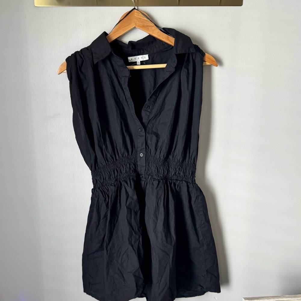 HYFVE Black Collared Dress